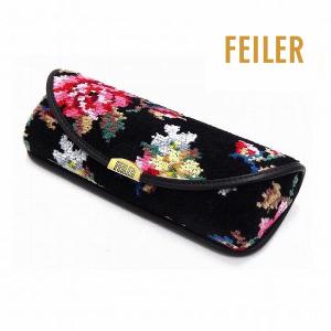 フェイラー FEILER-48 アナベラ メガネケース セミハードタイプ 花柄 シュニール織　｜グラスアートカワノエ ヤフー店