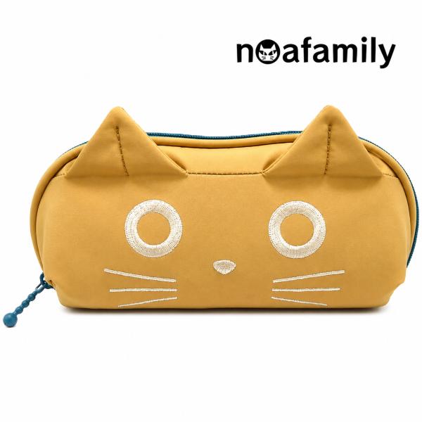 ノアファミリー フェイスたま メガネケース マスタード ねこ耳 たまちゃん　