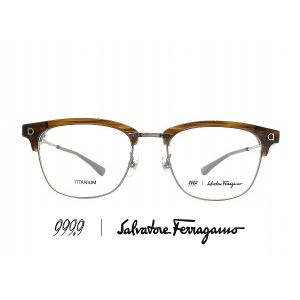 999.9 / Salvatore Ferragamo SF9004-261 フォーナインズ フェラガモ コラボ メガネ 9999