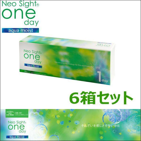 コンタクトレンズ ワンデー ネオサイトワンデーアクアモイスト 6箱セット