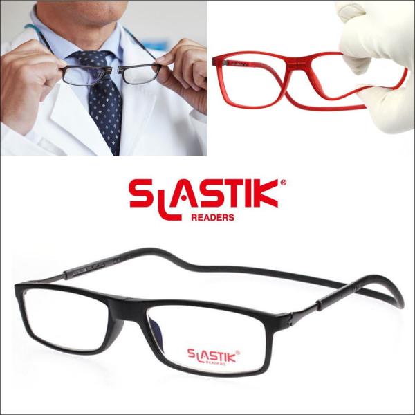 メガネ 度付き リーディンググラス 既成老眼鏡 首掛け スラスティック doku007black