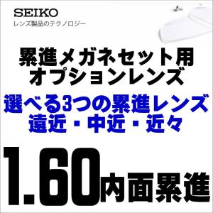 セイコー累進メガネセット専用オプション・加算レンズ　　SEIKO/セイコーヴィジオ 薄型 遠近両用・中近・近々選べる 屈折率1.60