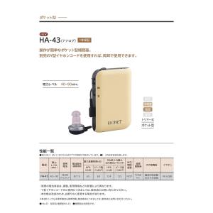 リオネット HA-43 補聴器ポケット型 中度...の詳細画像1