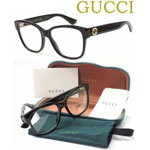 【GUCCI】グッチ メガネ GG0038O col.001　アレッサンドロ・ミケーレデザイン 度無しダテメガネレンズ付き　【正規品】【送料無料】｜glassgallery-is