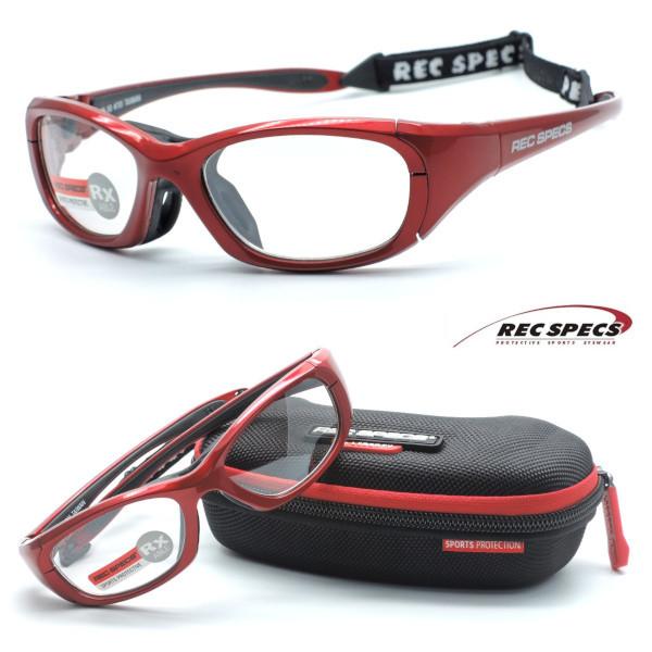 【REC SPECS】レックスペックス RS-50 #701 レッド 子供用スポーツメガネ 度付又は...