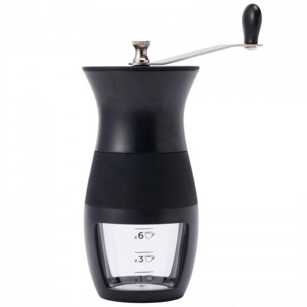 コモライフ  粗さ調節できるコーヒーミル  目盛付   持ち運び  アウトドア  コーヒー用品