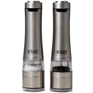 ​【新品未使用】ラッセルホブス 電動ミル ソルト＆ペッパー 2本セット Russell Hobbs ラッセルホブス 電動ソルト＆ペッパーミル 2本セット
