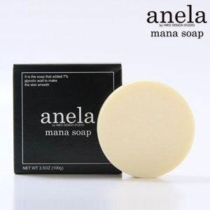 anela(アネラ) マナソープ 100g 洗顔 石鹸 無添加 aha フルーツ酸 2個