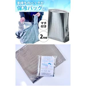 【メール便対応】インナー保冷バッグ2枚組 エコ...の詳細画像1