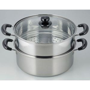 ヴェンセ IH対応ステンレス二段蒸し器 26cm VR-8182 ( 1コ入 ) : 爽快