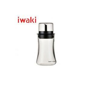 イワキ (iwaki) フタ付醤油差し（S） 120ml　KT5031-BK｜glassgow