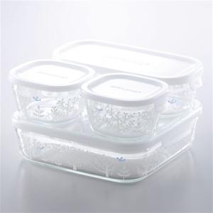 イワキ (iwaki) パック＆レンジ 青い鳥と木 3点セット PSPRNSNC31