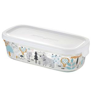 イワキ(iwaki) パック＆レンジ グリーン 長角型 500mL KC3246N-G ( 1個