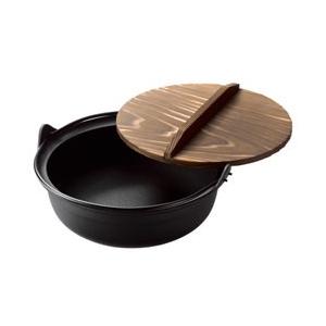 033　池永鉄工　南部鉄器　丸鍋　36㎝　いろり鍋　蓋あり livingut_286678