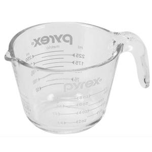 pyrex パイレックス  メジャーカップ 250ml WL CP-8650　強化ガラス製　オーブン調理  電子レンジ  食器洗い乾燥機対応