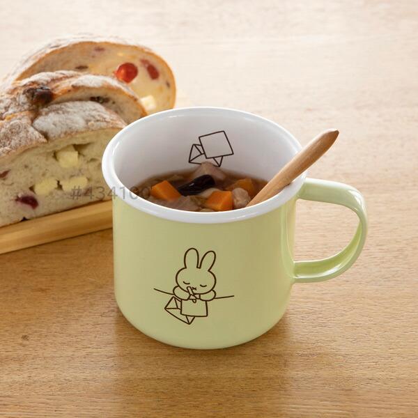 富士ホーロー　ミッフィーパステルシリーズ　8cm　マグカップ　MFP-8MG.PG　ペールグリーン