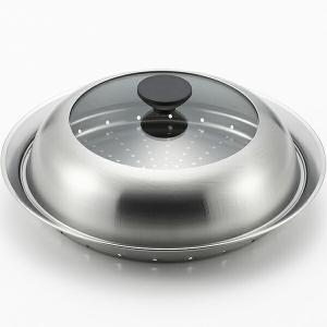 アカオアルミ /即納/ アカオ アルミ角蒸(大型) 33cm 二重角型蒸し器