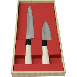 ヤクセル（YAXELL） 包丁 2本セット ( 刺身 出刃 ) 関鍔蔵作 30043