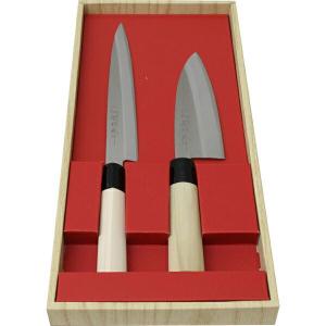 ヤクセル（YAXELL） 包丁 2本セット ( 刺身 出刃 ) 関鍔蔵作 30043