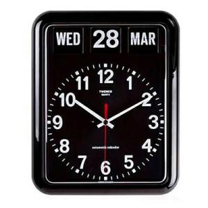 新品　TWEMCO 電波掛時計  トゥエンコ ブラック RC-12A TWEMCO トゥエンコ 電波 掛時計 パタパタ時計 フリップクロック