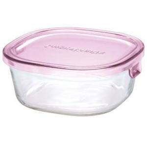 イワキ(iwaki) パック＆レンジ ピンク 角型 450ml KC3240N-P ( 1個入