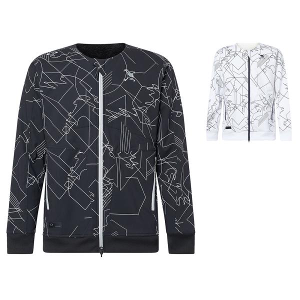 オークリー ゴルフ ウェア 2022年秋冬モデル 長袖 メンズ スカル リバーシブル ウィンド ジャ...