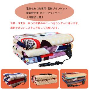 電気毛布 24V車用 電気ブランケット 電気敷毛布 ホットブランケット３段階切り替え 過熱保護 車用 車中泊 肌触り良い 暖かい 防寒保温 多機能カー毛布
