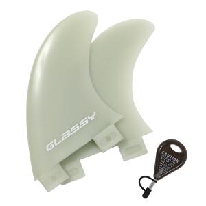 サーフボード フィン サイドフィン ツインフィン サーフィン スタビライザーフィン ２枚フィン コンポジットフィン FCSプラグ対応 GLASSY グラッシー