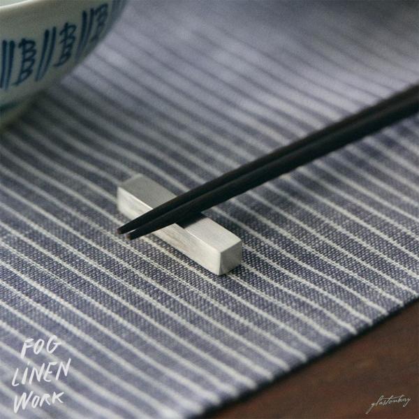 フォグリネンワーク シルバープレート箸置き スクエア真鍮（ブラス） インド製 fog linen w...