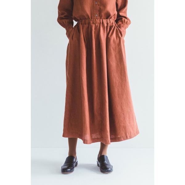 フォグリネンワーク(fog linen work)  イチカ　スカート　パン　ブリュレ（未試着品）