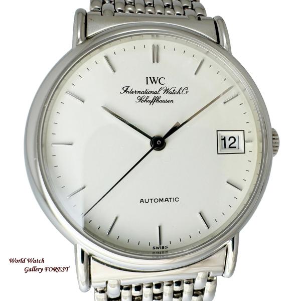IWC ポートフィノ IW351318 筆記体ロゴ 自動巻き メンズ腕時計 ホワイト文字盤