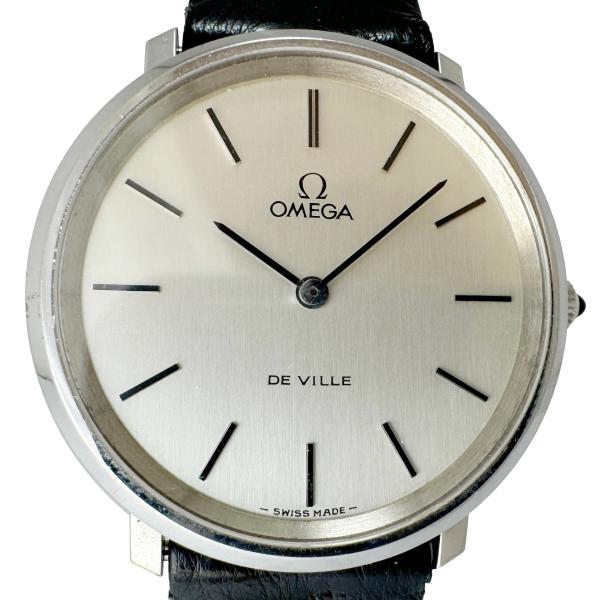 オメガ デビル 111.0107 中古 メンズ腕時計 手巻き アンティーク シルバー文字盤