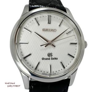 グランドセイコー SBGF029 中古 メンズ腕時計 クオーツ 白格子柄文字盤 新品仕上げ