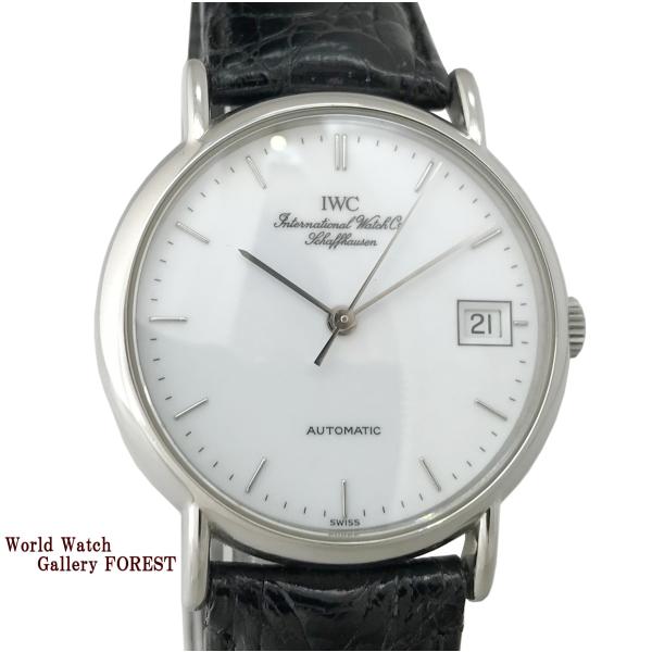 IWC ポートフィノ IW351320 筆記体ロゴ 魚リューズ 自動巻き メンズ腕時計 箱 保証書付...