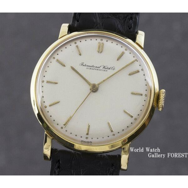 仕上げ済み IWC Cal 401 オールドインター 18K イエローゴールド 筆記体ロゴ ヴィンテ...