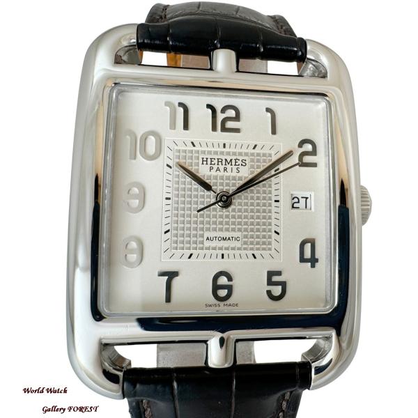 エルメス ケープコッド CD6.710 中古 メンズ腕時計 自動巻き シルバー文字盤 外装仕上げ
