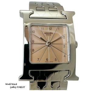 HERMES タンデム レディース腕時計 SS クオーツ オレンジ文字盤 TA1