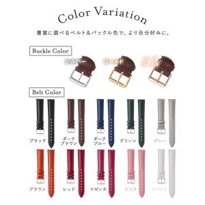 Calme カルム 腕時計 シボ革 レザー ベ...の詳細画像5