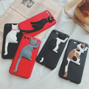 iphone8ケース おしゃれ iphone7 猫柄 iphone8 ねこ シリコン ケース 猫シリーズ デザインキャラクター iphonex ネコ癒し iphone8Plus/7Plus iPhone6s