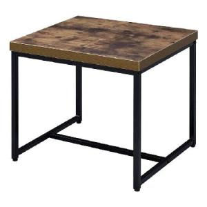 ACME Furniture Bob Weathered Oak ＆ Black End Table｜glegle-drive
