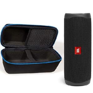 JBL Flip 5 Waterproof Portable Wireless Bluetooth Speaker Bundle with divvi Protective Hardshell Case - Black｜glegle-drive