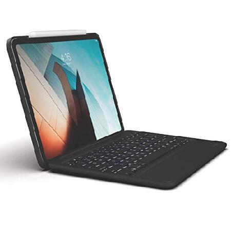 ZAGG 二つ折りキーボード - バックライト付きタブレットキーボードとケース - iPad Pro...