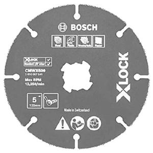 BOSCH CMWX500 5 In. X-LOCK Carbide Multi-Wheel Compatible with 7/8 In. Arbor for Applications in Cutting Wood, Wood with Nails, Plastic, Plaster｜glegle-drive