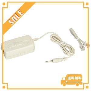 エルパ (ELPA) 受話器用録音アダプター 電話 防犯 ビジネス 4極4芯 モジュラージャック φ3.5ミニプラグ TEA-041｜glegle-drive