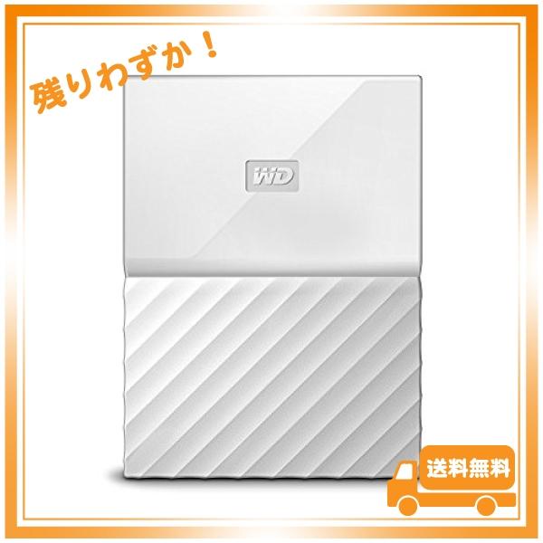 WD HDD ポータブル ハードディスク 2TB USB3.0 ホワイト 暗号化 パスワード保護 (...