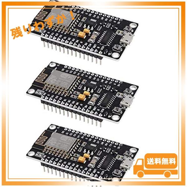 Aceirmc 3ピース ESP8266 シリアルワイヤレスモジュール CH340 NodeMcu ...