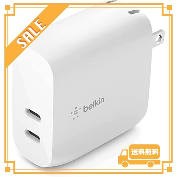 Belkin USB充電器 40W デュアルUSB-C(20W x 2) PD3.0 急速充電対応 ...