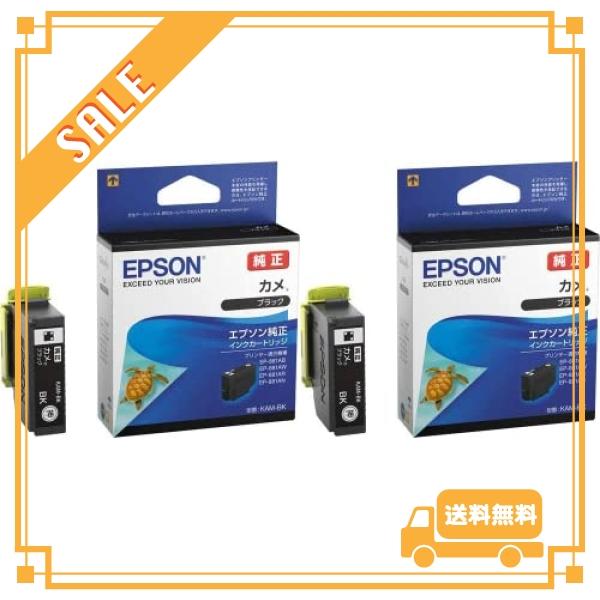 (2個セット) EPSON KAM-BK カメ ブラック エプソン 純正インク