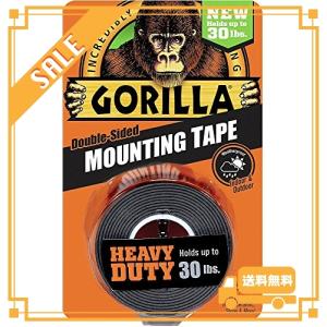 Gorilla(ゴリラ) 超強力両面テープ 25mm x 1.5m (黒) [並行輸入品]｜glegle-drive