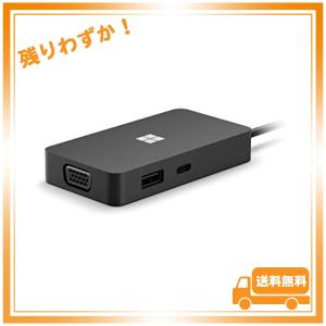 マイクロソフト USB-C トラベル ハブ SWV-00006 : ドッキングステーション 軽量 マルチUSB HDMI 有線LAN アクセサリ充電 (ブラック) Windows Mac Android Chrome｜glegle-drive